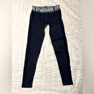 Gymshark flex high waisted tights XS Navy Blue